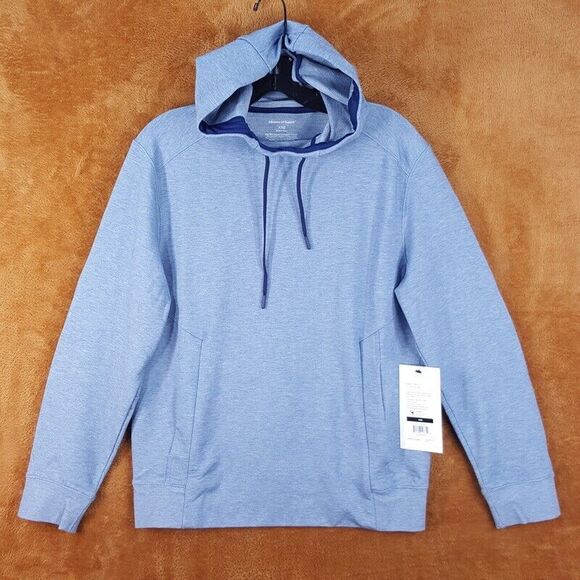 MINISTRY OF SUPPLY Womens Sweatshirt XXS Blue Pullover FUSION TERRY Hoodie - Picture 1 of 8